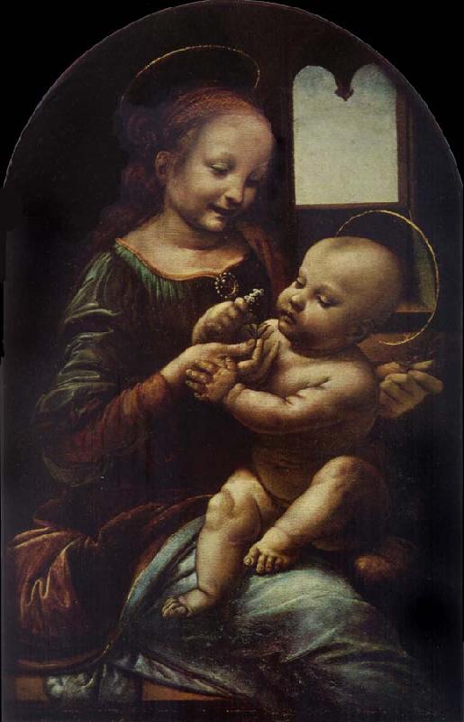 LEONARDO da Vinci Madonna with a Flower oil painting picture